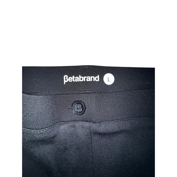 Betabrand Classic Dress Pant Yoga Pull On Pant Bootcut Black Size Large - Picture 5 of 5